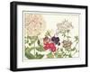 Japanese Flower Garden II-Konan Tanigami-Framed Art Print