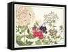 Japanese Flower Garden II-Konan Tanigami-Framed Stretched Canvas