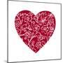 Japanese Flower Heart-Carla Martell-Mounted Giclee Print