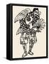 Japanese Folklore: Tengu-null-Framed Stretched Canvas