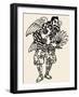 Japanese Folklore: Tengu-null-Framed Giclee Print