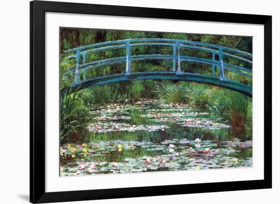 Japanese Footbridge-Claude Monet-Framed Art Print