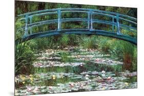 Japanese Footbridge-Claude Monet-Mounted Art Print