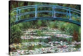 Japanese Footbridge-Claude Monet-Stretched Canvas