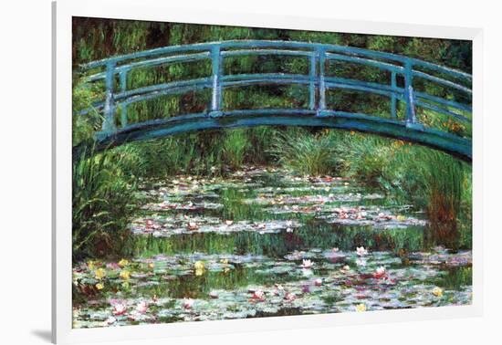 Japanese Footbridge-Claude Monet-Framed Art Print