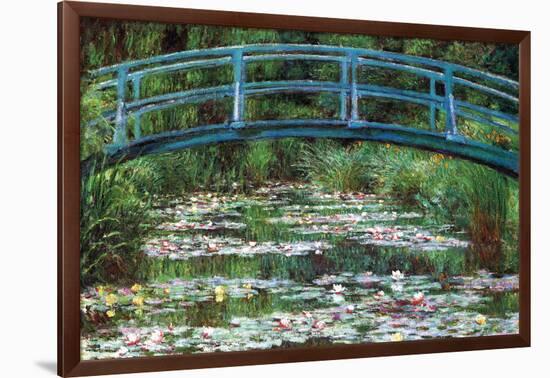 Japanese Footbridge-Claude Monet-Framed Art Print