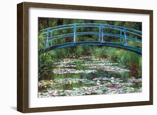 Japanese Footbridge-Claude Monet-Framed Art Print