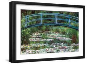 Japanese Footbridge-Claude Monet-Framed Art Print