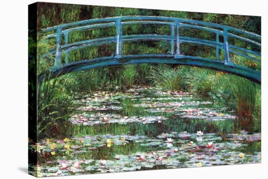 Japanese Footbridge-Claude Monet-Stretched Canvas