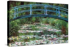 Japanese Footbridge-Claude Monet-Stretched Canvas