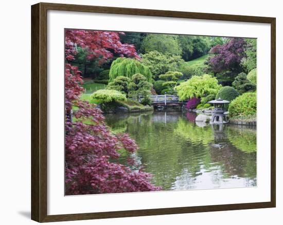 Japanese Garden, Brooklyn Botanical Garden, Brooklyn-Christian Kober-Framed Photographic Print