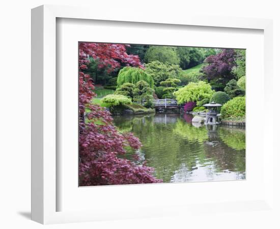 Japanese Garden, Brooklyn Botanical Garden, Brooklyn-Christian Kober-Framed Photographic Print