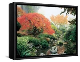 Japanese Garden I-Maureen Love-Framed Stretched Canvas