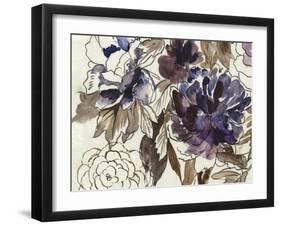 Japanese Garden III Plum Version-Asia Jensen-Framed Art Print