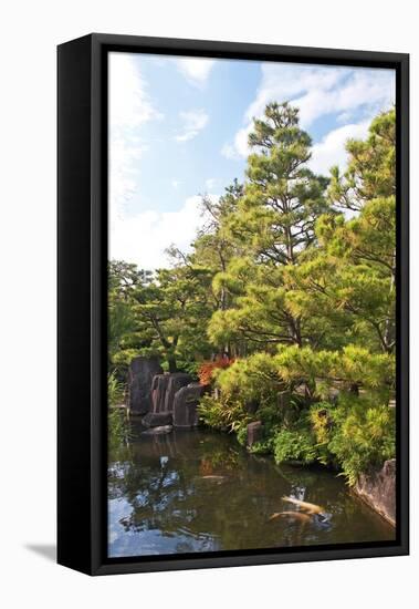 Japanese Garden in Himeji-Ryszard Stelmachowicz-Framed Stretched Canvas