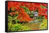 Japanese Garden in Nikko, Japan.-SeanPavonePhoto-Framed Stretched Canvas