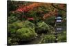 Japanese garden outside the Tokugawa Mausoleum, Nikko, Honshu, Japan, Asia-David Pickford-Stretched Canvas