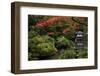 Japanese garden outside the Tokugawa Mausoleum, Nikko, Honshu, Japan, Asia-David Pickford-Framed Photographic Print