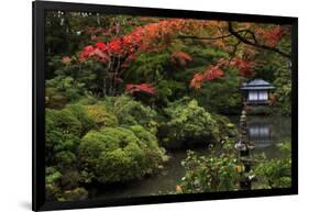 Japanese garden outside the Tokugawa Mausoleum, Nikko, Honshu, Japan, Asia-David Pickford-Framed Photographic Print