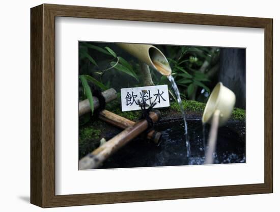 Japanese garden outside the Tokugawa Mausoleum, Nikko, Honshu, Japan, Asia-David Pickford-Framed Photographic Print