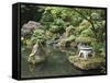 Japanese Garden, Portland, Oregon, Usa-Connie Bransilver-Framed Stretched Canvas