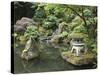 Japanese Garden, Portland, Oregon, Usa-Connie Bransilver-Stretched Canvas