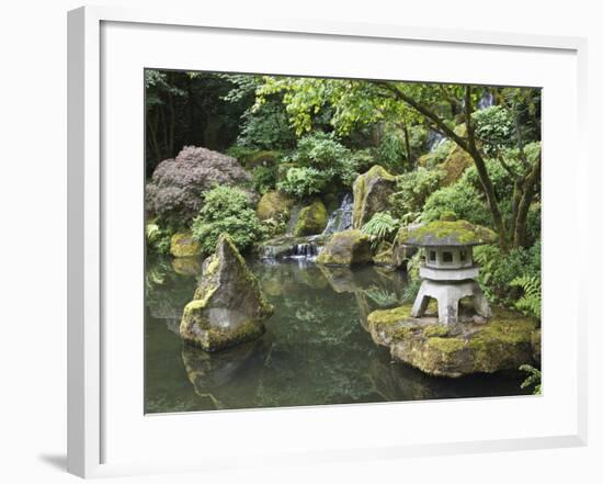 Japanese Garden, Portland, Oregon, Usa-Connie Bransilver-Framed Photographic Print