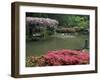 Japanese Garden with Rhododendrons and Wysteria, Seattle, Washington, USA-Jamie & Judy Wild-Framed Photographic Print