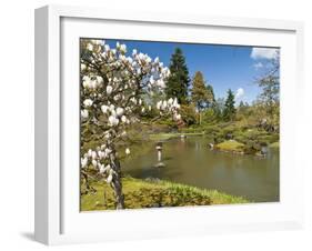 Japanese Gardens Part of Washington Park Arboretum, Seattle, Washington, USA-Trish Drury-Framed Premium Photographic Print