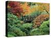 Japanese Gardens, Portland, Oregon, USA-null-Stretched Canvas