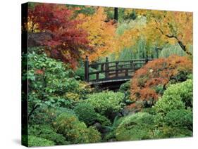 Japanese Gardens, Portland, Oregon, USA-null-Stretched Canvas