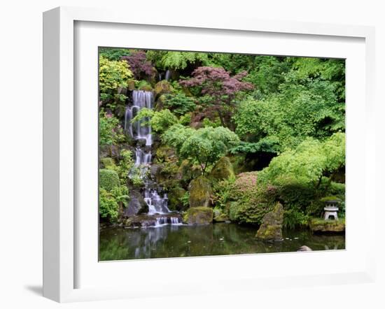 Japanese Gardens Washington Park Portland Oregon, USA-null-Framed Premium Photographic Print