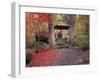 Japanese Gazebo with Fall Colors, Spokane, Washington, USA-Jamie & Judy Wild-Framed Premium Photographic Print