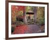 Japanese Gazebo with Fall Colors, Spokane, Washington, USA-Jamie & Judy Wild-Framed Photographic Print