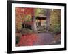 Japanese Gazebo with Fall Colors, Spokane, Washington, USA-Jamie & Judy Wild-Framed Photographic Print