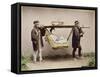 Japanese Geisha Being Carried in a Litter-Kusakabe Kimbei-Framed Stretched Canvas