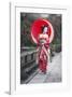 Japanese Geisha in Kyoto-null-Framed Art Print