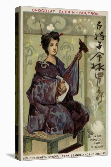 Japanese Gentlewoman, 19th Century-null-Stretched Canvas