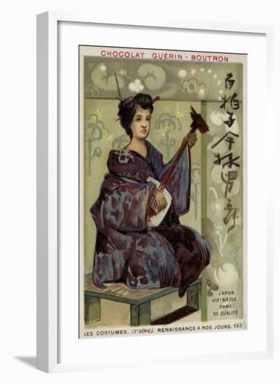 Japanese Gentlewoman, 19th Century-null-Framed Giclee Print