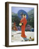 Japanese Girl, 1888-Gustav Nacciarone-Framed Giclee Print