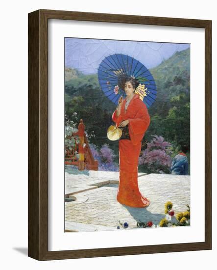 Japanese Girl, 1888-Gustav Nacciarone-Framed Giclee Print