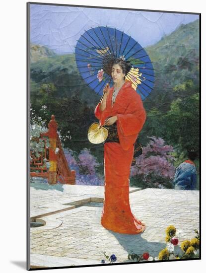 Japanese Girl, 1888-Gustav Nacciarone-Mounted Giclee Print