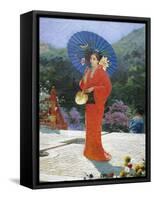 Japanese Girl, 1888-Gustav Nacciarone-Framed Stretched Canvas