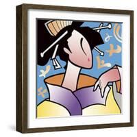 Japanese Girl I-Freixas-Framed Art Print