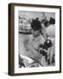 Japanese Girl with Dakkochan Doll on Her Arm-John Dominis-Framed Photographic Print