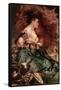 Japanese Girl-Hans Makart-Framed Stretched Canvas