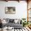 Japanese Girls with Bonsai-null-Framed Stretched Canvas displayed on a wall