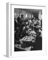 Japanese Go Game Being Played at Alien Relocation Camp-Hansel Mieth-Framed Photographic Print