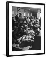 Japanese Go Game Being Played at Alien Relocation Camp-Hansel Mieth-Framed Photographic Print