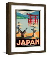 Japanese Government Railways - Hakone Shrine, Lake Ashi, Japan-Pieter Irwin Brown-Framed Giclee Print